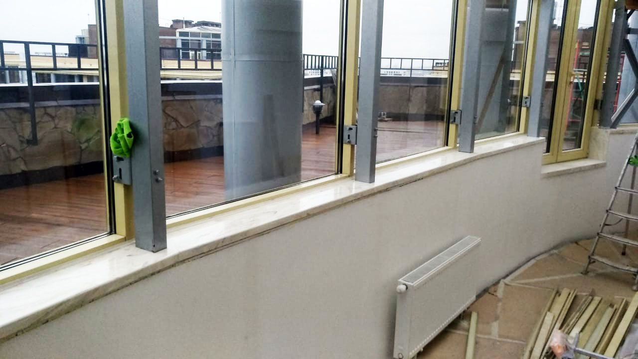 Подоконники из искусственного камня Кореан на Киевской